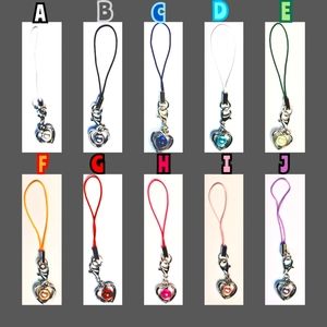 Phone Strap with Heart Charm - Choice - Phone Lanyard with Pearl Charm